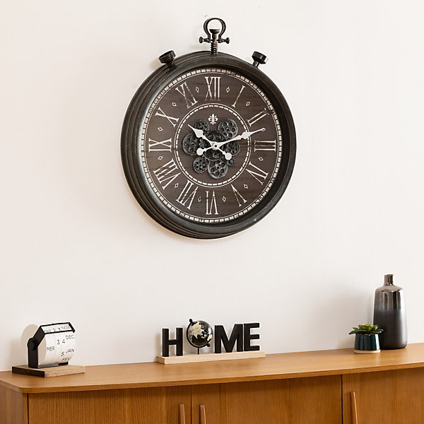 Horloge mécanique Azad D60cm noir - Atmosphera