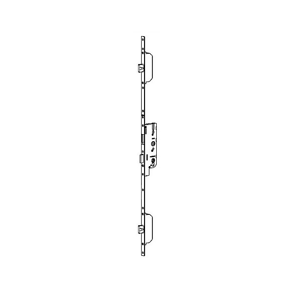 Crémone à larder EUROPA 50/70 MR2 têtière16mm longueur 2150mm coteD 1045mm - FERCO - 6-33188-02-0-1