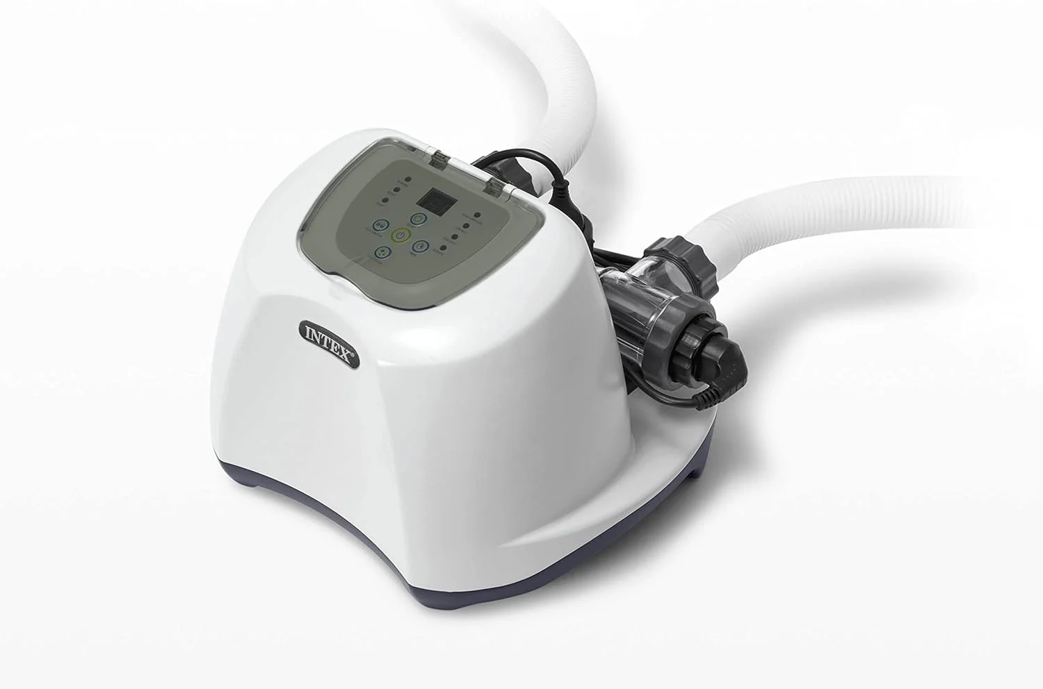 QS1200 Krystal Clear Saltwater Chlorine System for Above Ground Pools: Keeps Water Clear �C Reduces Chemical Use �C Sleek Control Panel with Buttons �C Up to 15000 Gallon Pools