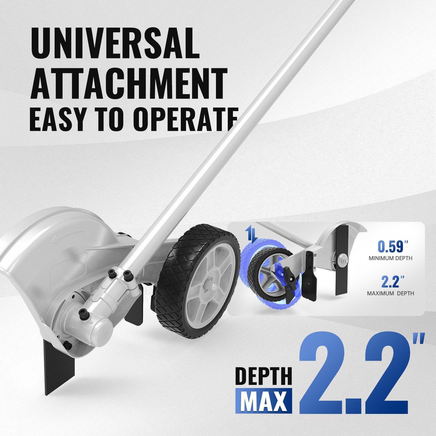 Power Straight Shaft Edger Attachment (Compatible with Gas Units)
