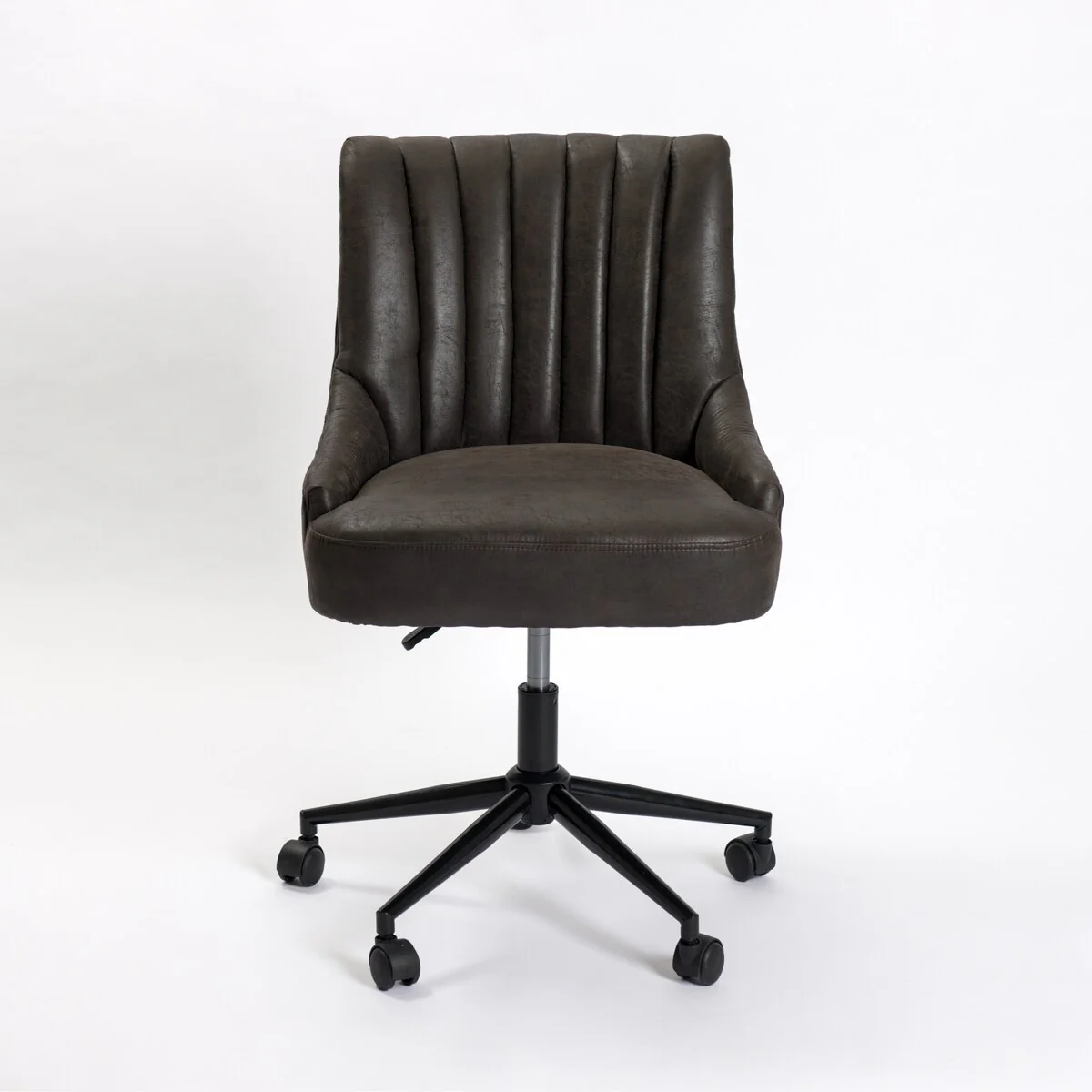 Steele Wyatt Faux Leather Swivel Office Chair