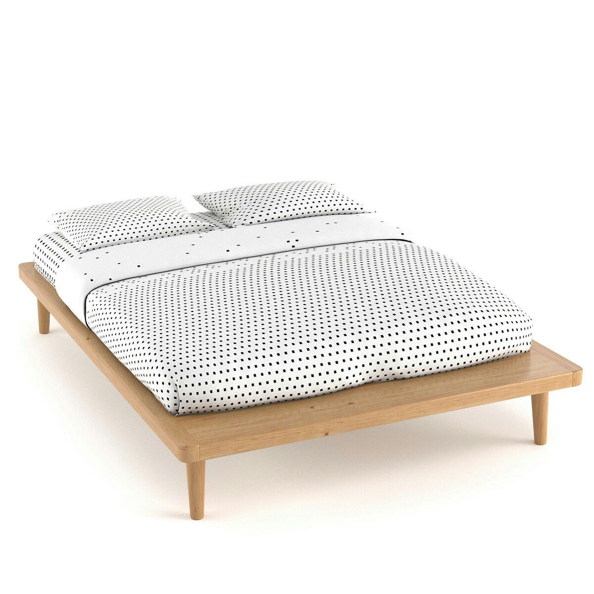 Lit plateforme pin massif + sommier, Jimi
