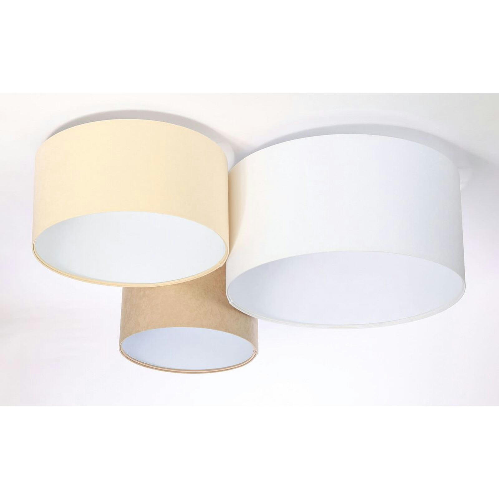 TRIO - Plafonnier Tissu Beige