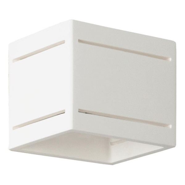 Kinkiet biały MARK BIA 1xG9x40W wym:10x12x12cm IP20 Lampex