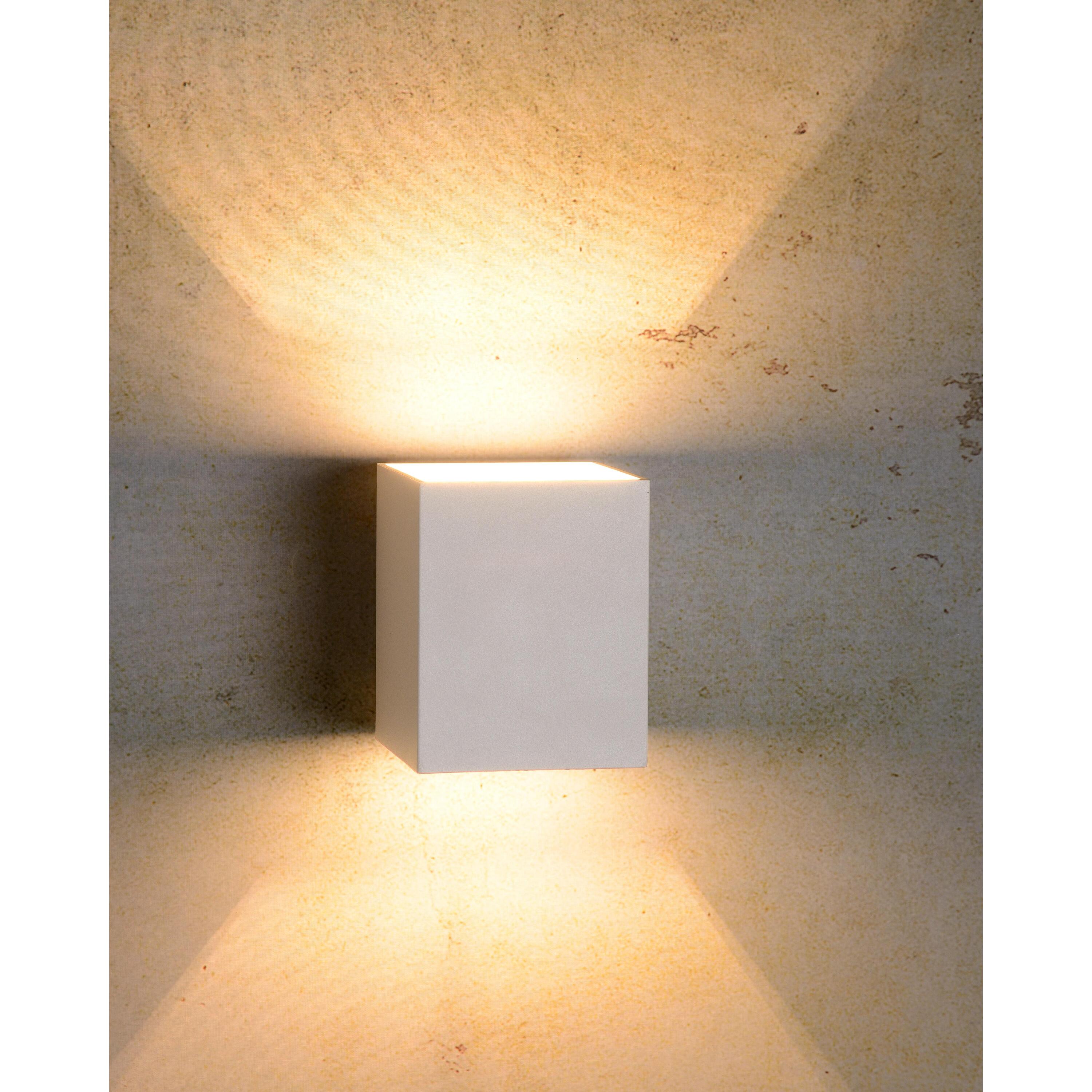 Xera wandlamp vierkant zwart