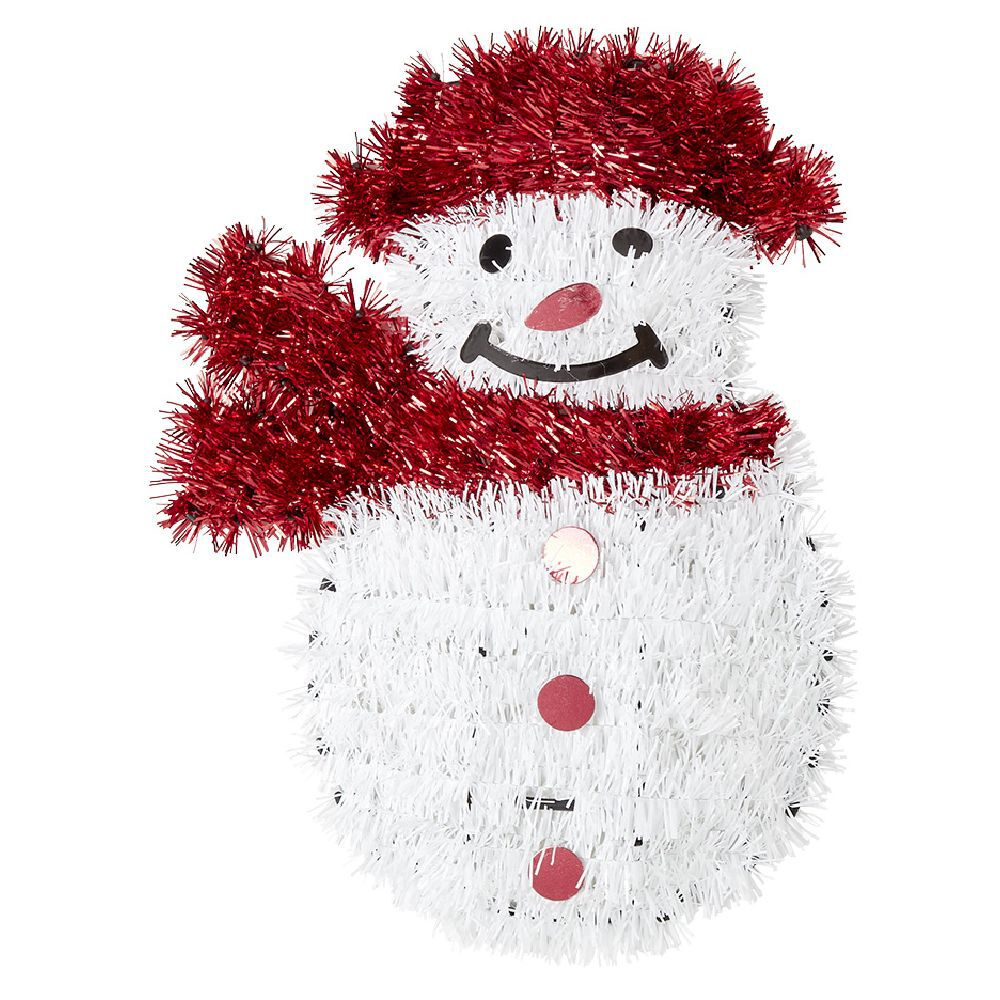 Décoration bonhomme de neige à poser H33cm