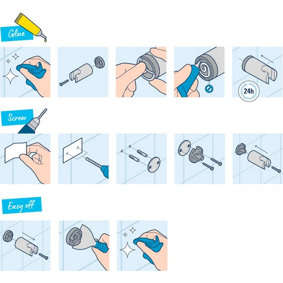 Kleber »GROHE QuickGlue Set S«, weiß