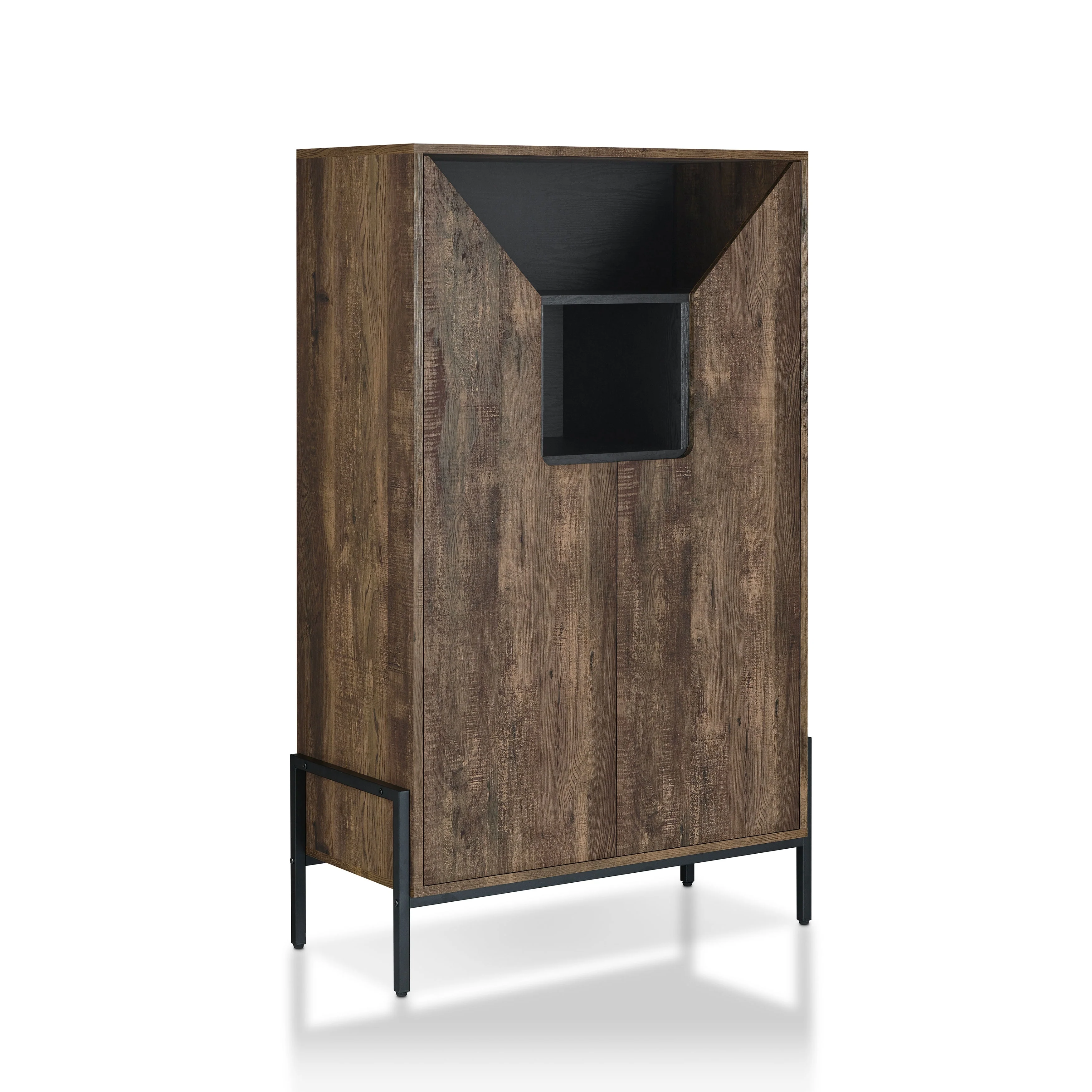 Cassini Rustic 8-shelf Shoe Cabinet by Carbon Loft