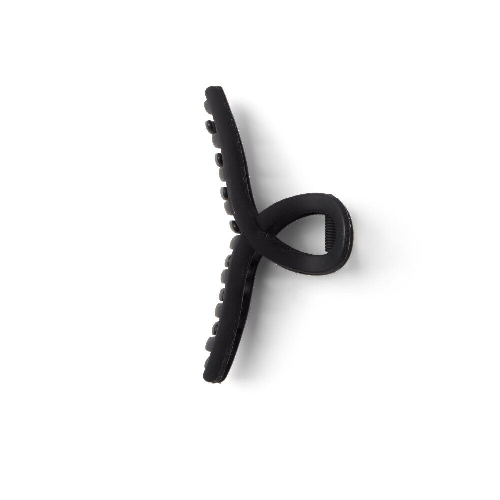 Pince cheveux noir mat effet noué L11cm