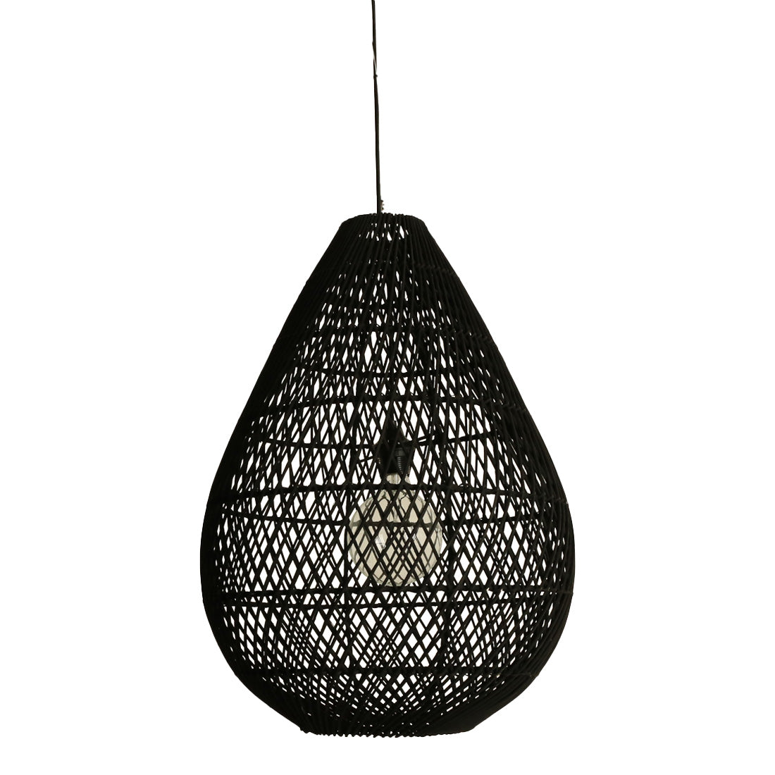 Raw materials hanglamp Maze druppel - zwart - 45x45x65 cm