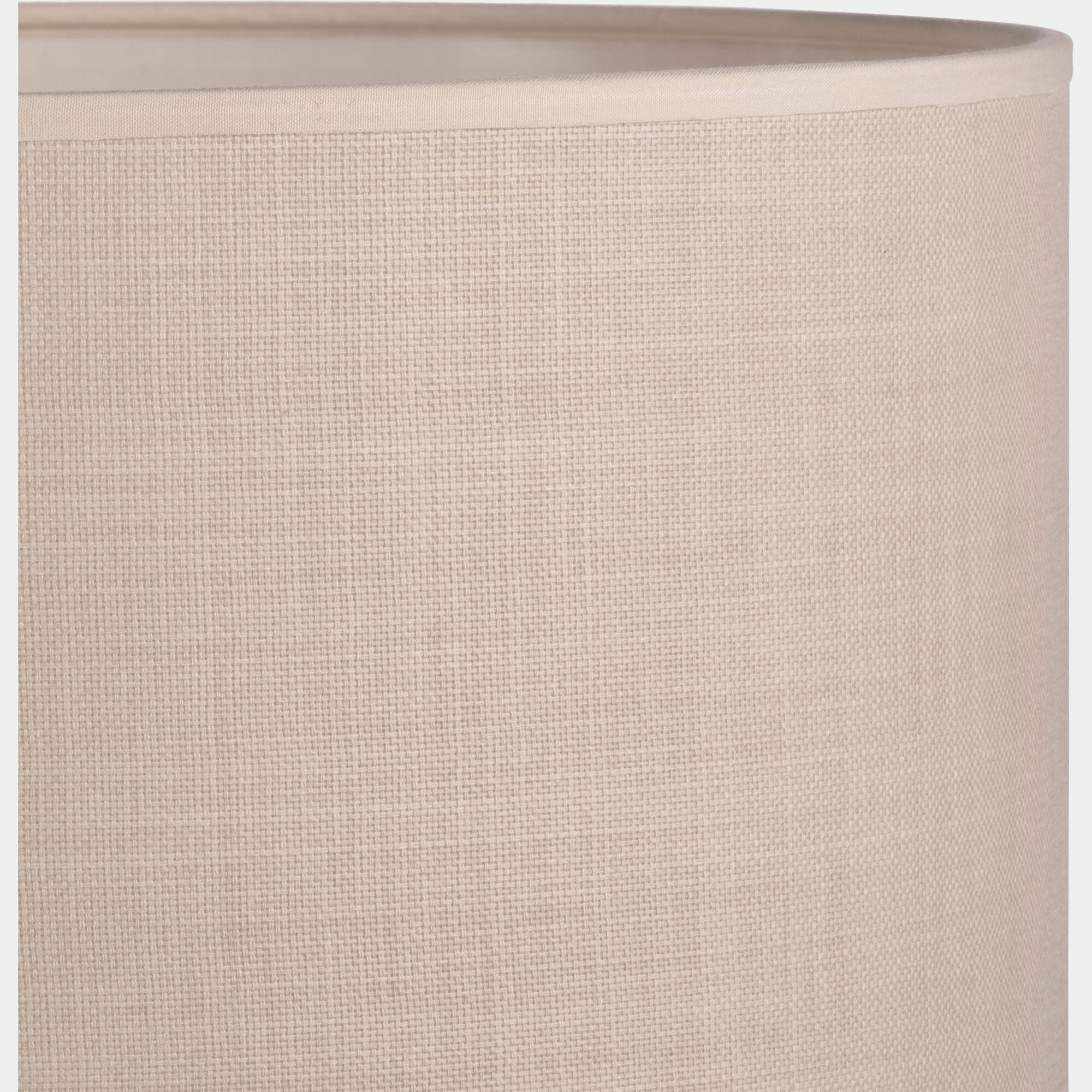 MISTRAL - Abat-jour cylindrique en coton D40cm - beige roucas