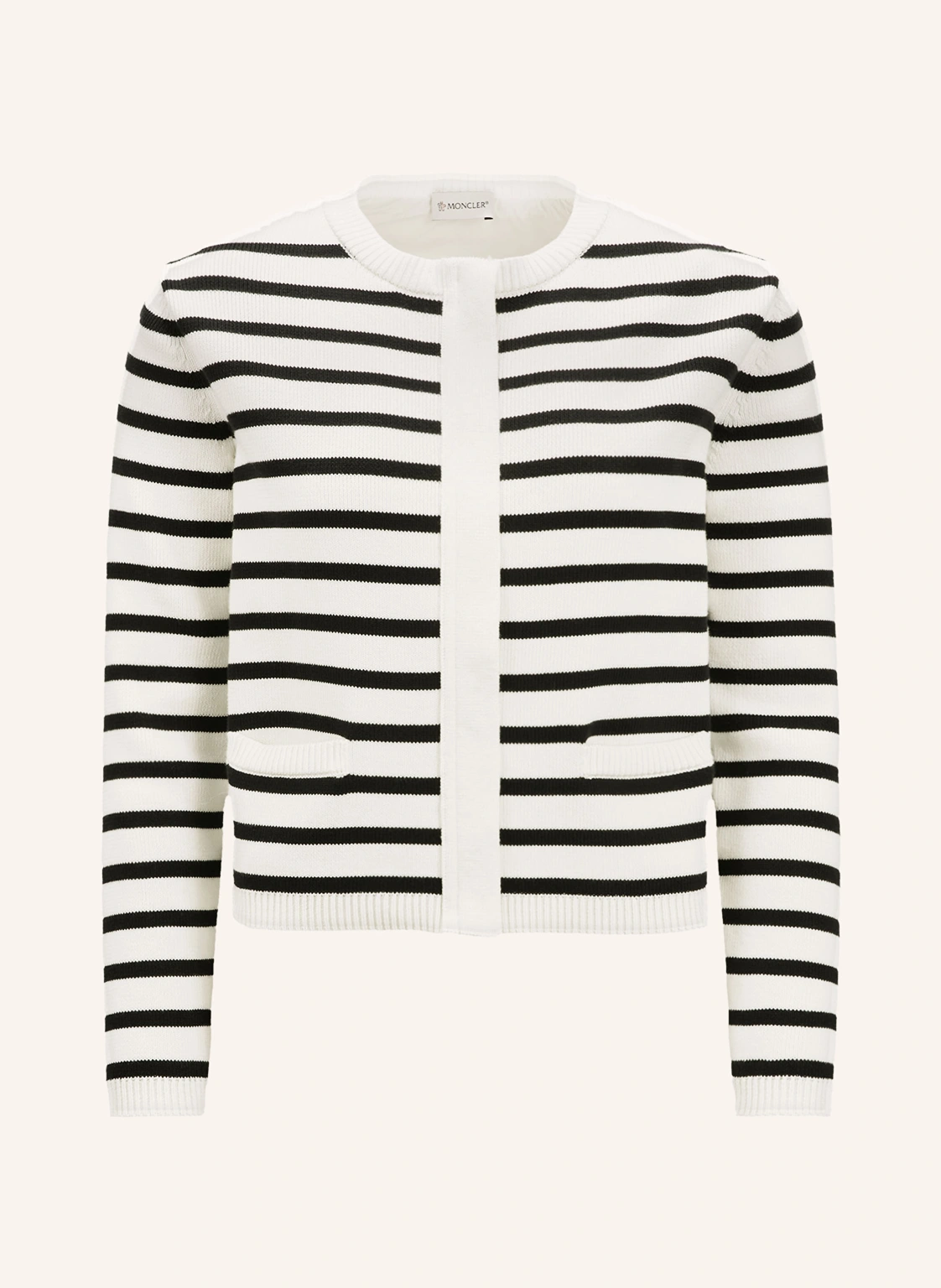 MONCLER Strickjacke im Materialmix