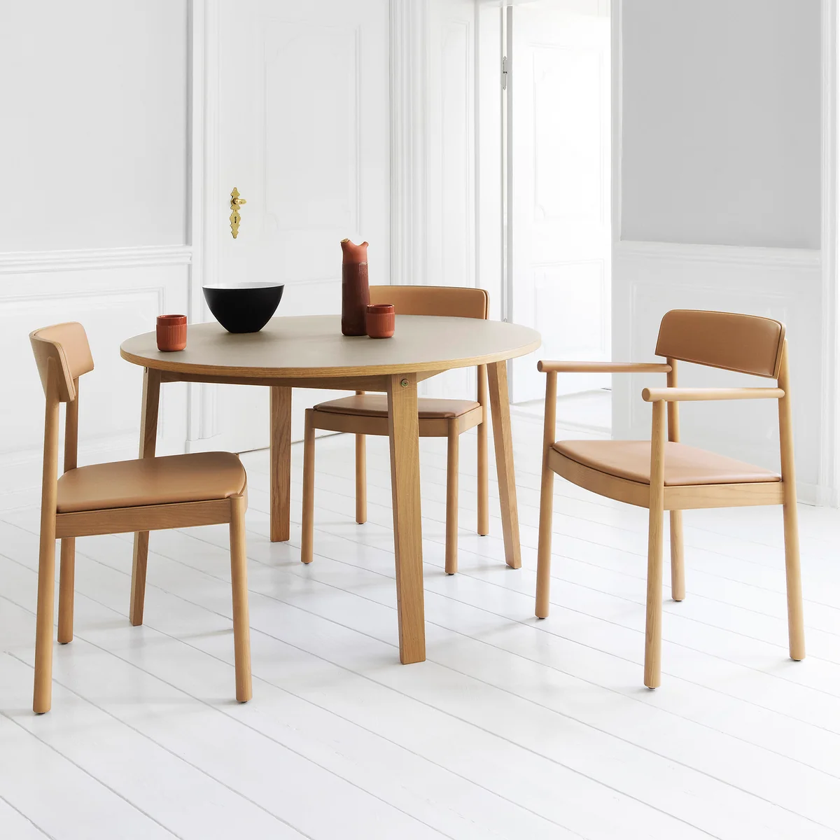 Normann Copenhagen - Slice Esstisch Ø 120 cm, eiche