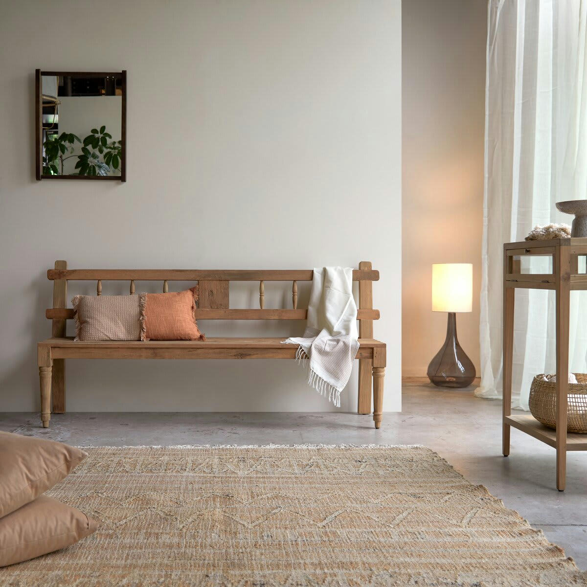 PAULA - Banc en teck massif recyclé