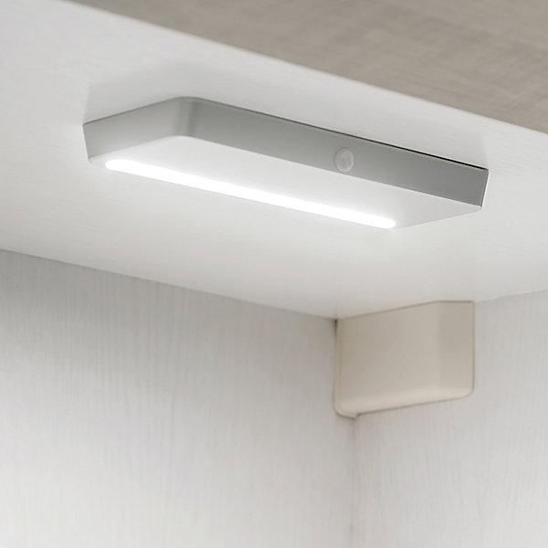 Emuca Luminaire LED rechargeable Kraz avec détecteur de mouvement, 1 W, Peint en aluminium, Plastique