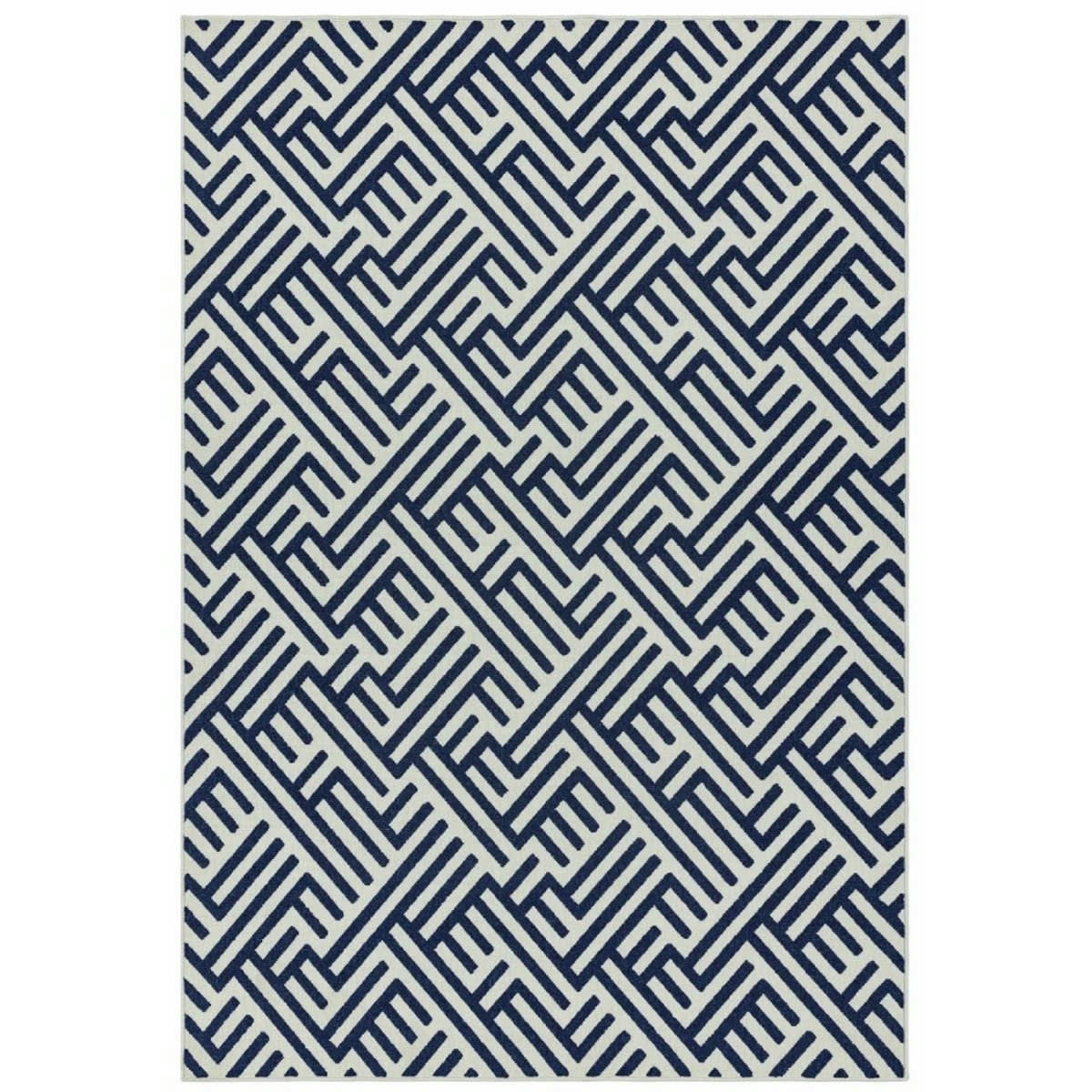 EZE - Tapis intérieur extérieur en Polypropylène Bleu 200x290 cm