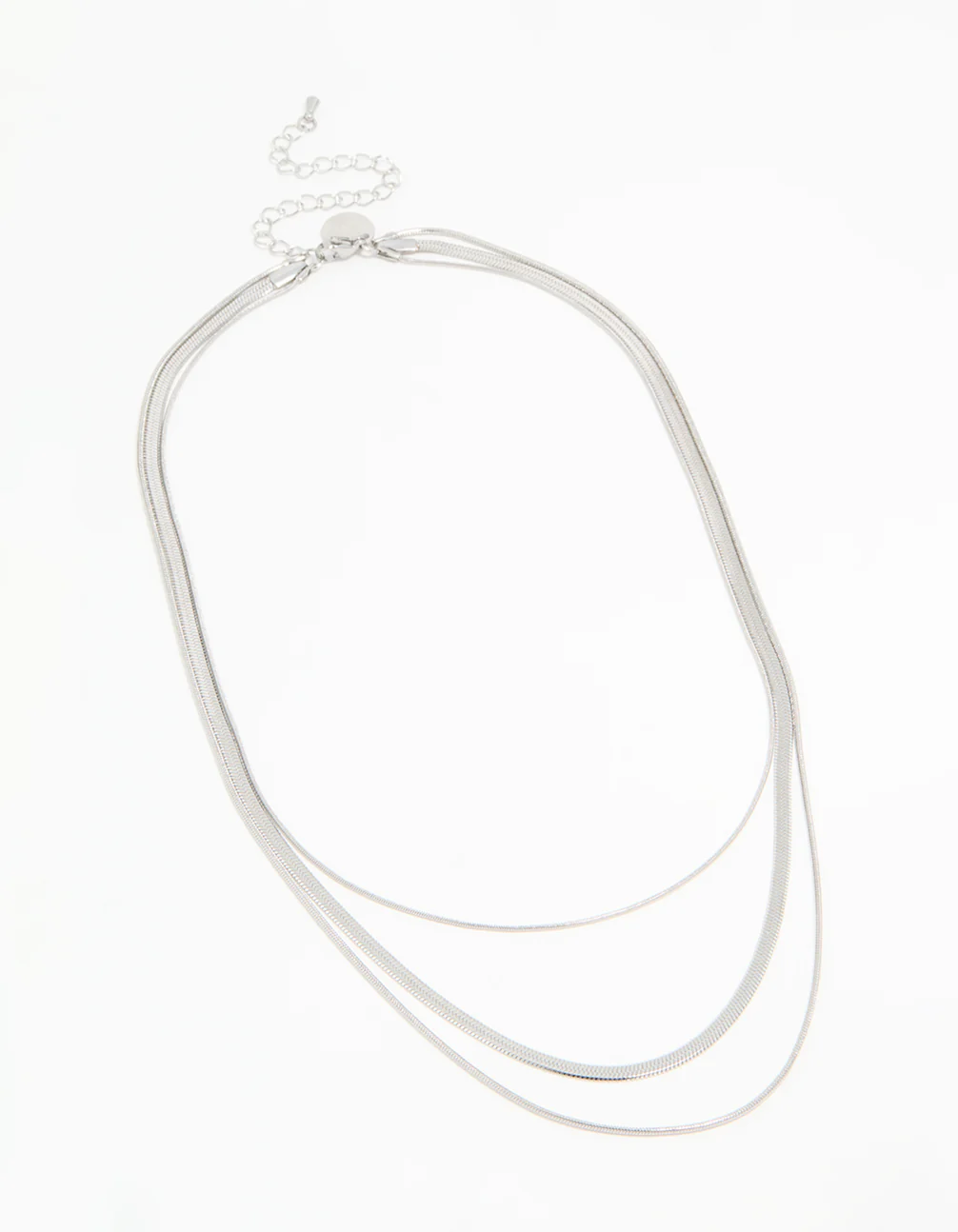 Waterproof Stainless Steel Triple Row Chain Necklace