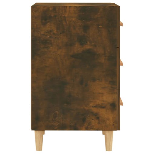NNEVL Bedside Cabinet Smoked Oak 40x40x66 cm Engineered Wood
