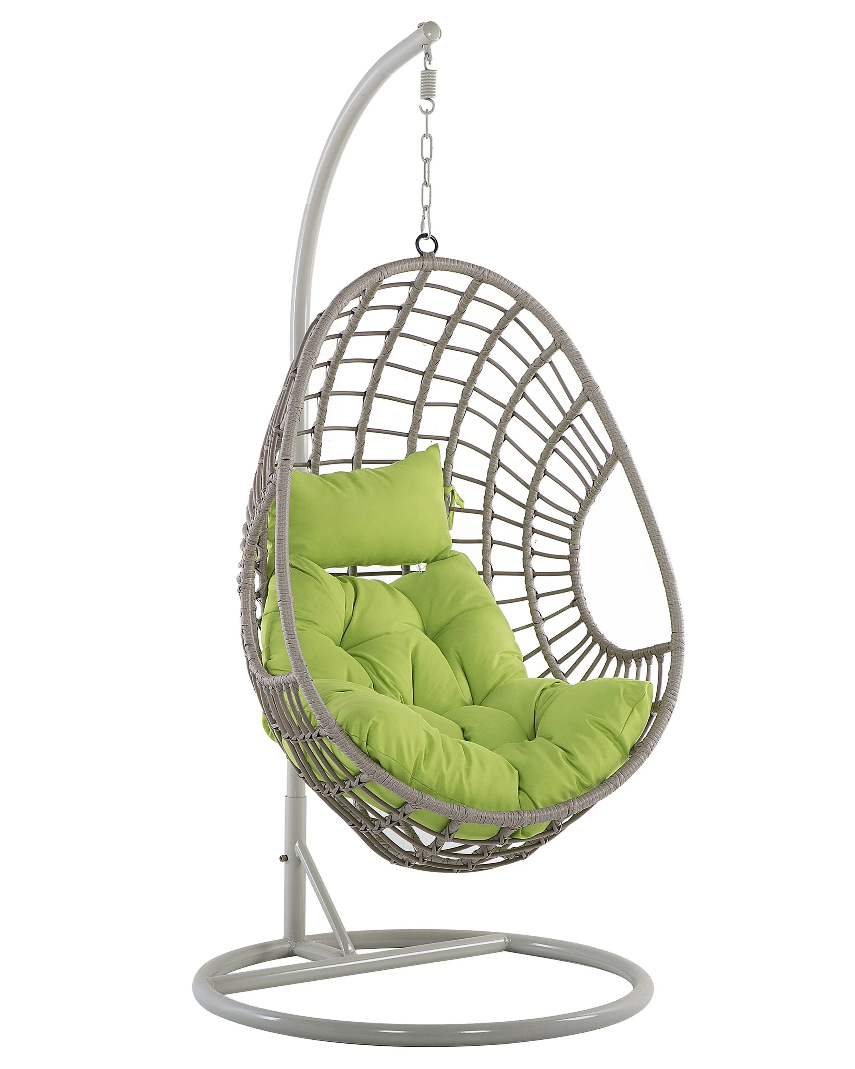 Hanging Chair with Stand ARPINO PE Rattan Beige