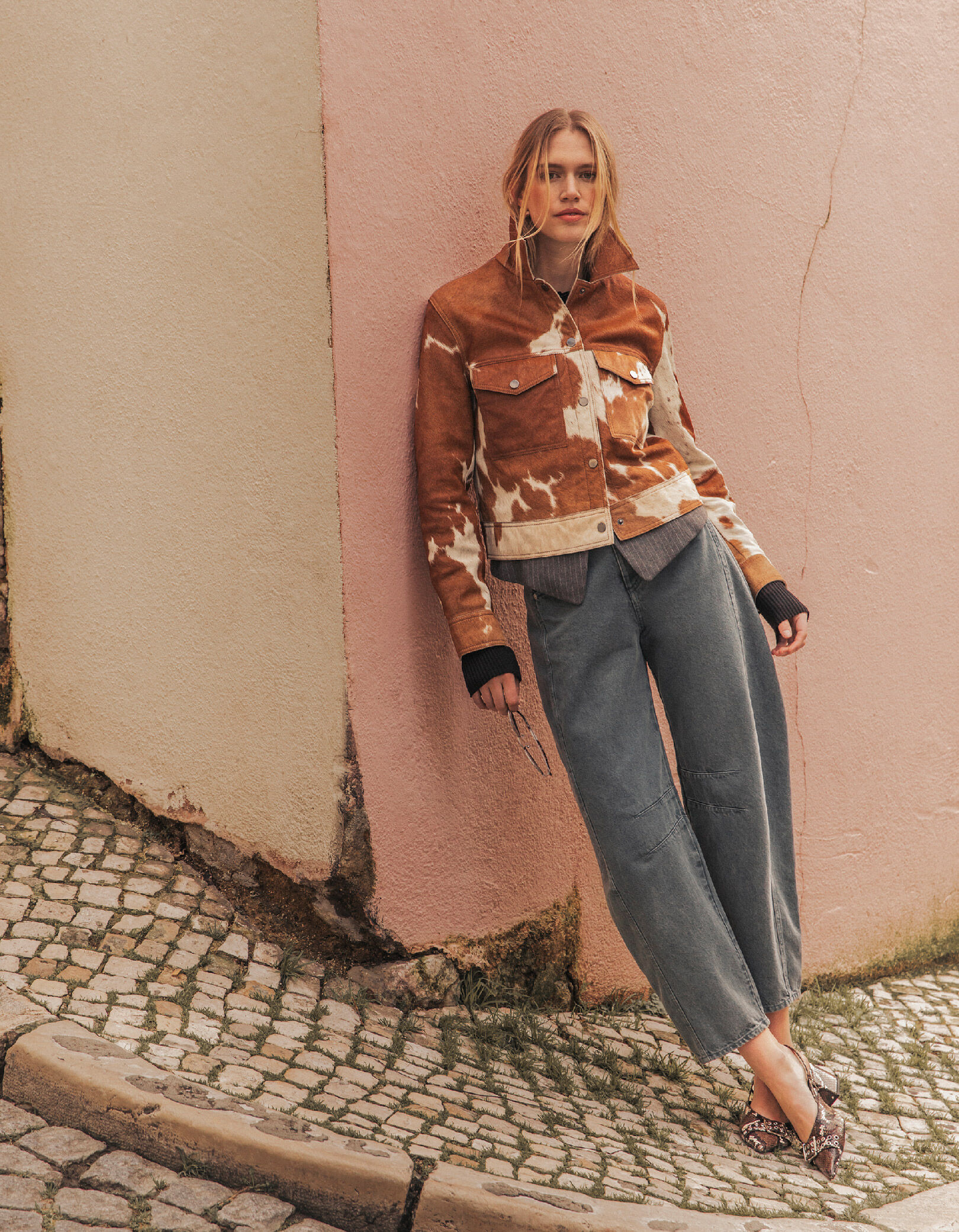 Jean barrel bleu Gabrielle 7/8e Femme
