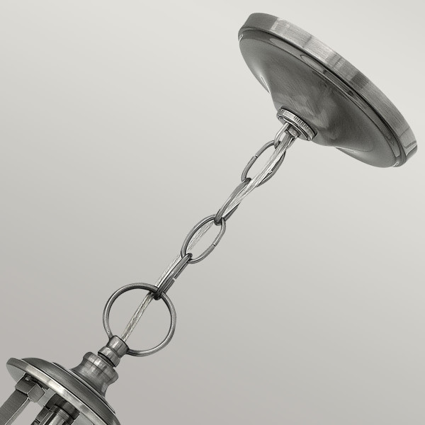 Lampa wisząca antyczny nikiel Truman 3xE27x60W Hinkley