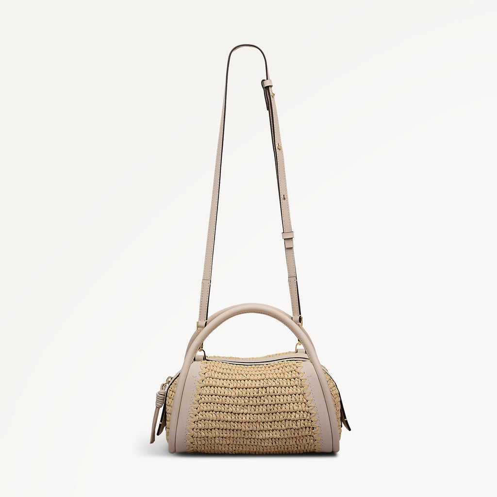 The Golborne - Raffia - Small Ziptop Grab
