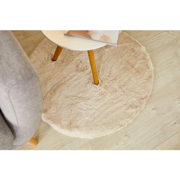 Teppich »Loano rund«, 80 cm, rund, beige