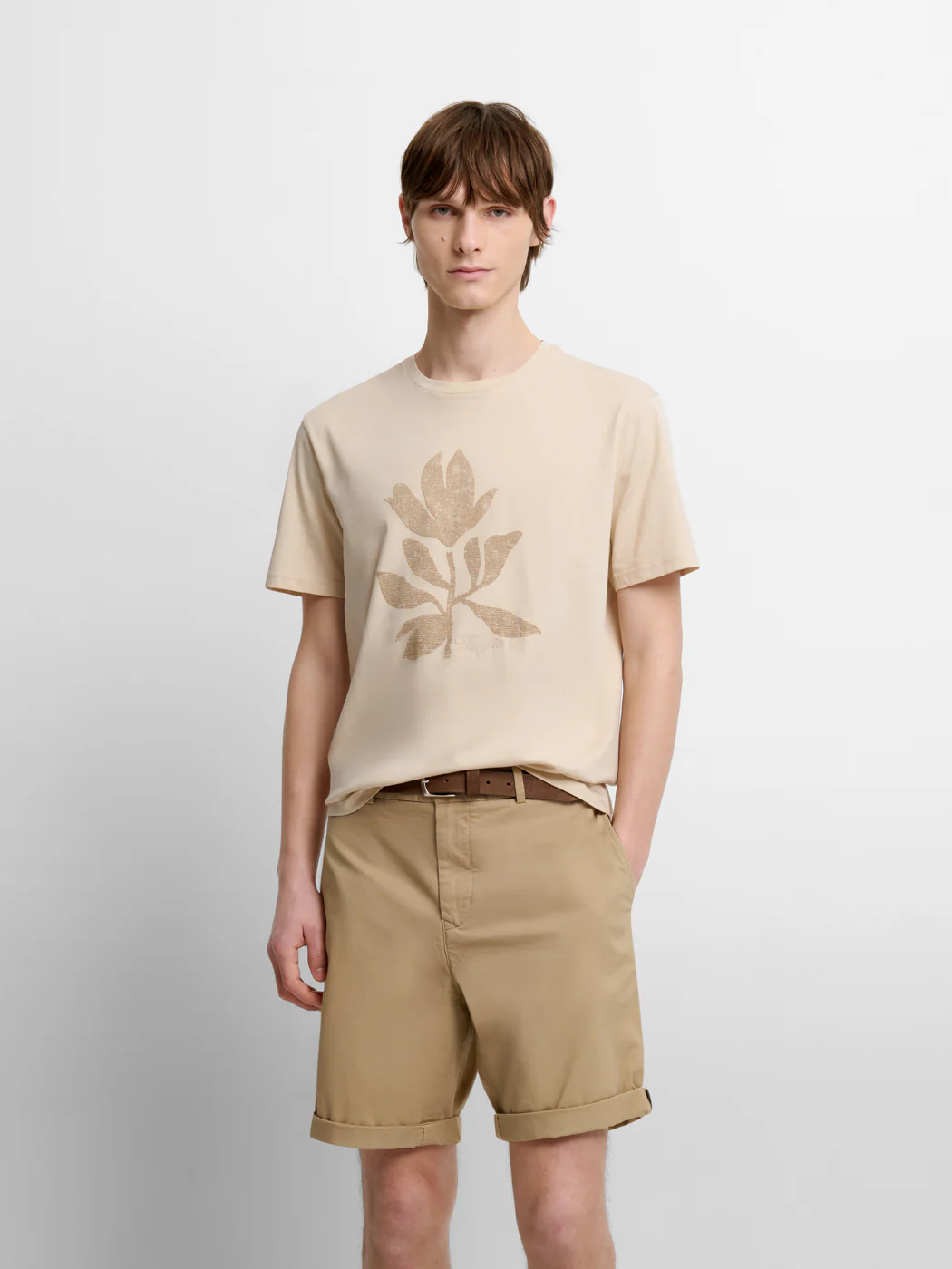 T-shirt col rond à motifs