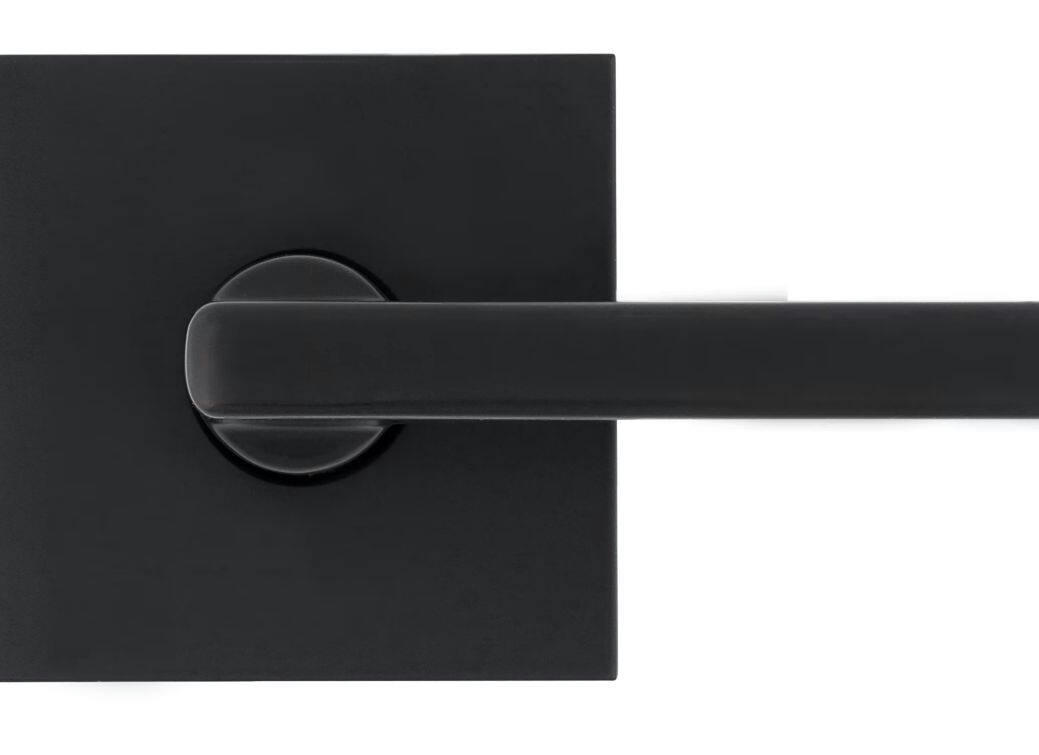 Weiser Halifax Passage Door Lever Lock Set, Iron/Black
