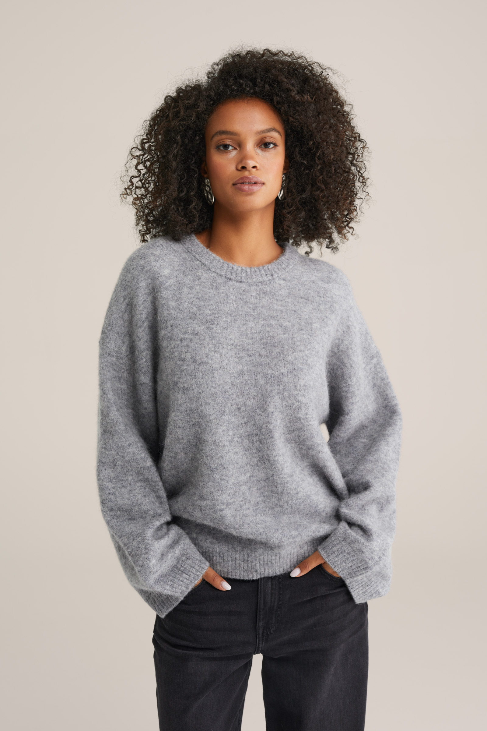 Dames Premium fijngebreide trui