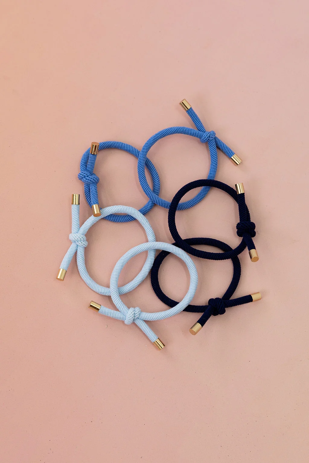 6 Pack Hair Ties in Ocean Colours