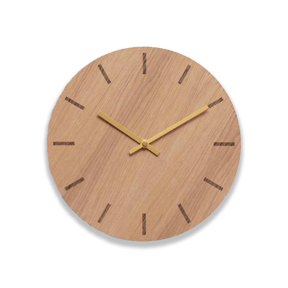 - Horloge murale en bois beige D28cm
