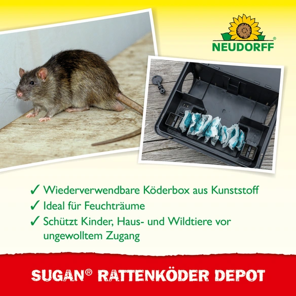 Rattenbekämpfungsmittel »Sugan Rattenköderdepot«