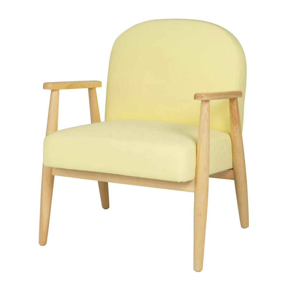 Tampico - Fauteuil enfant vintage jaune pastel