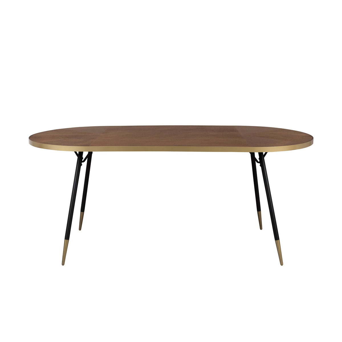Housecraft Living Denise Eettafel Ovaal 200x90 cm Hout Bruin/ Goud