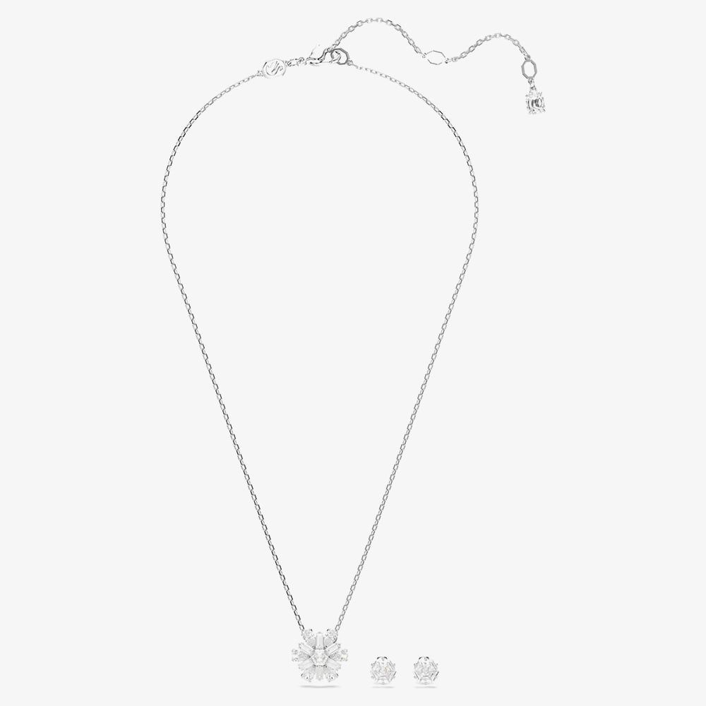 Swarovski Idyllia Snowflake Necklace & Earring Jewellery Set 5691486