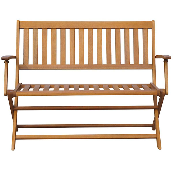 Banc de jardin meuble de patio bois Helloshop26
