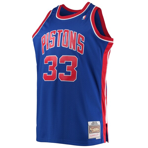 Grant Hill Detroit Pistons 1995/96 Big & Tall Hardwood Classics Swingman Jersey - Blue
