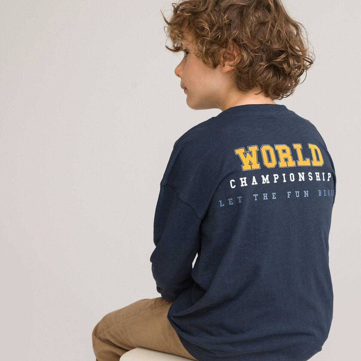 T-shirt manches longues, motifs campus