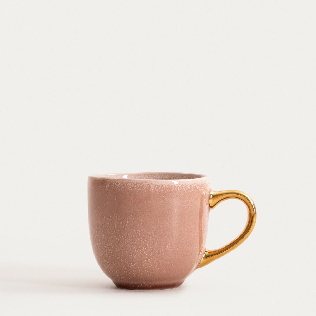 Kubek VINESS różowy ze złotym uchem 0,4 l