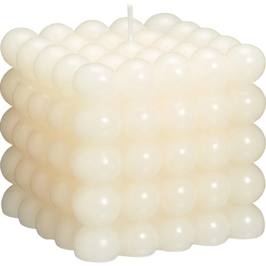 Kwantum Kaarsen & Theelichten | Kaarsen & Theelichten | Kaars Cube  Wit