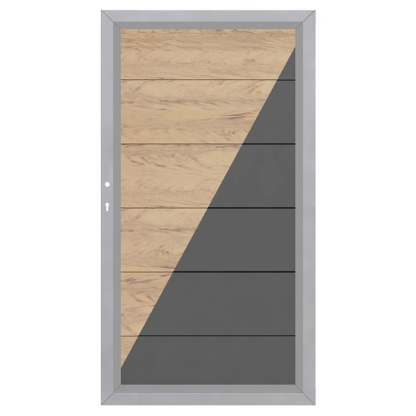 Tor »Design WPC«, BxH: 180 x 179 cm, Holz-Polymer-Werkstoffe (WPC)