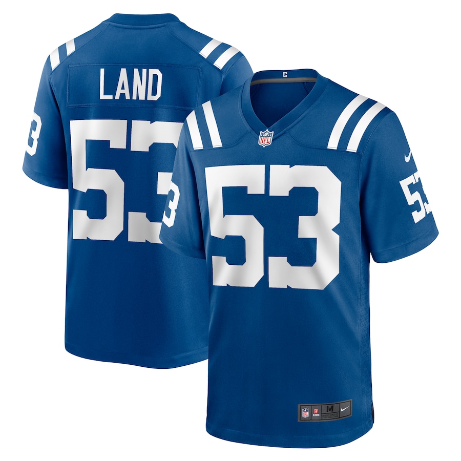 Isaiah Land Indianapolis Colts Nike Team Game Jersey -  Royal