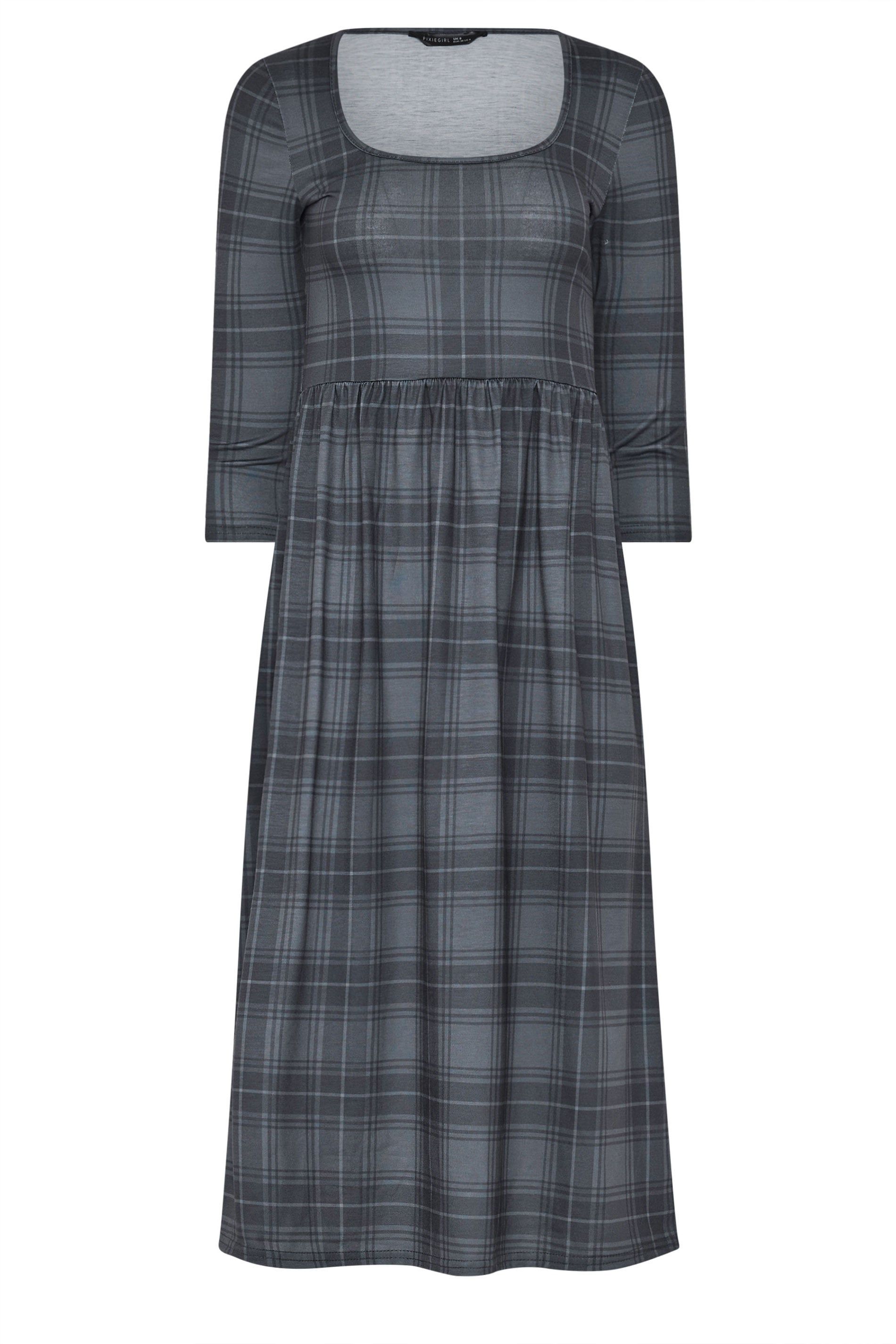 PixieGirl Petite Check Midi Dress