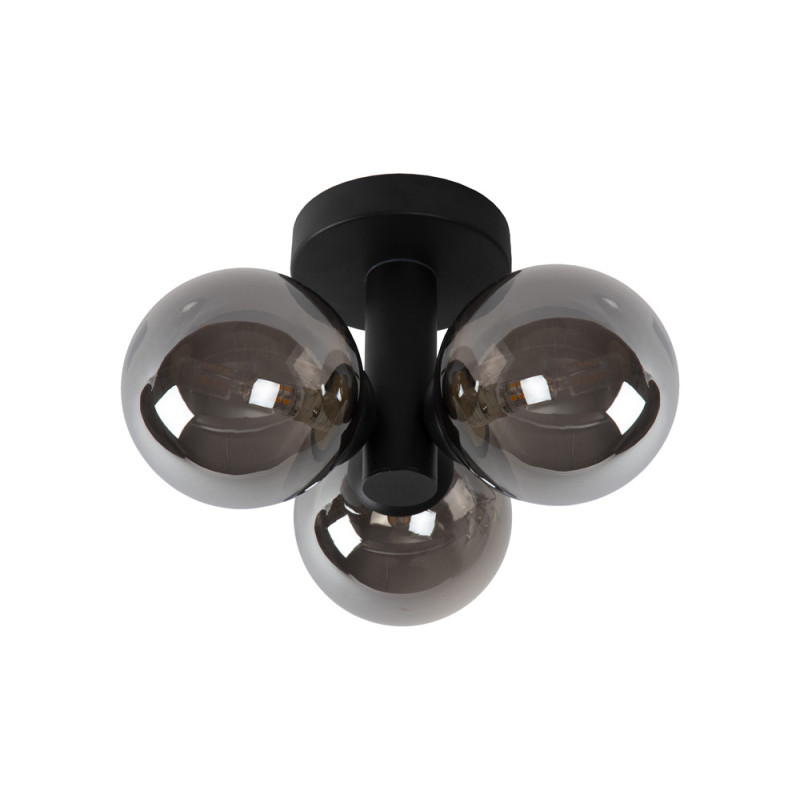 Plafonnier Trudy noir IP44 G9 3 x 40 W LUCIDE