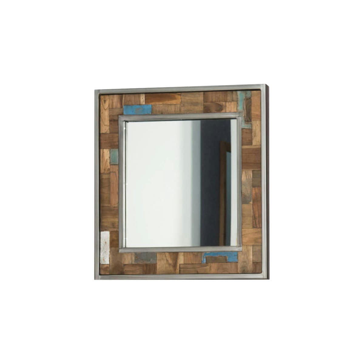 - Miroir de salle de bain Factory teck métal 70x70