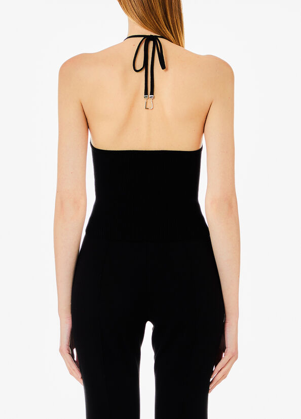 Top in maglia a costine