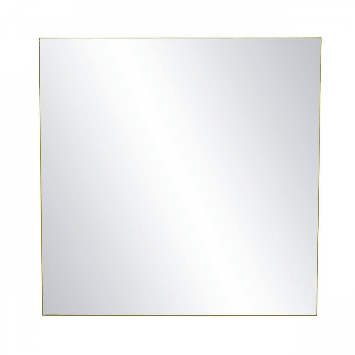 PALACE - Miroir carré 118cm contour en métal doré