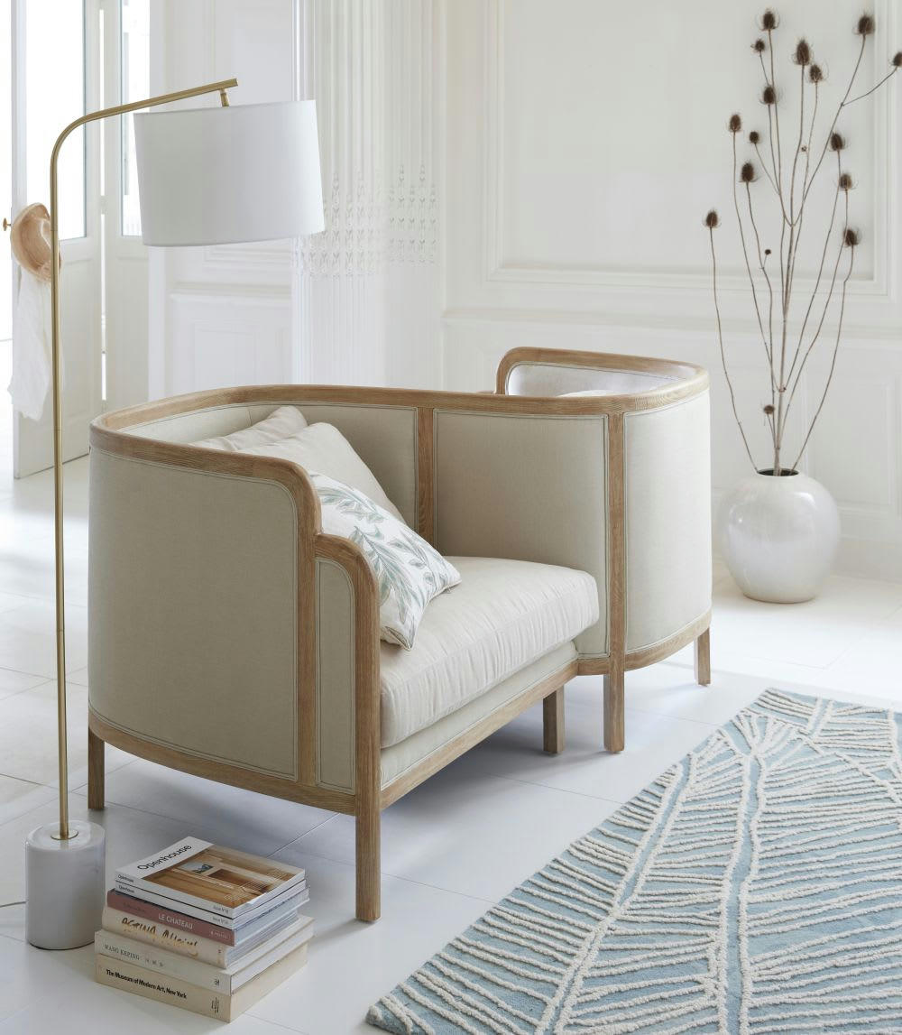 SAINTE-MAXIME - Vase en grès blanc H40