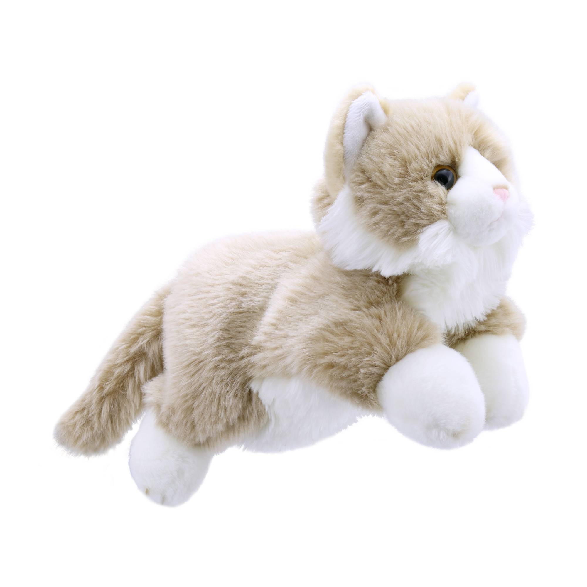 Full-Bodied Beige Cat Puppet